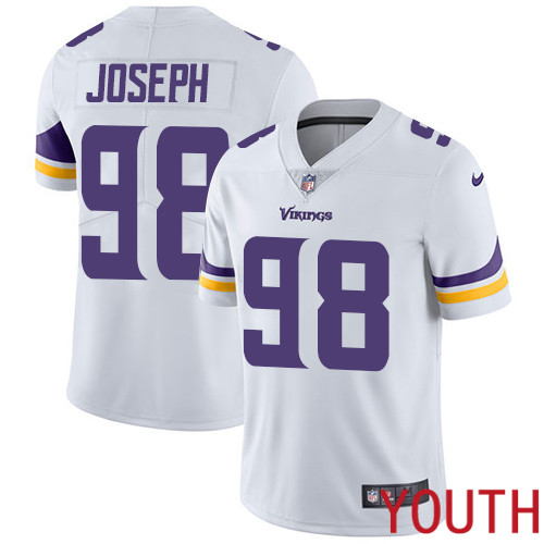 Minnesota Vikings #98 Limited Linval Joseph White Nike NFL Road Youth Jersey Vapor Untouchable->youth nfl jersey->Youth Jersey